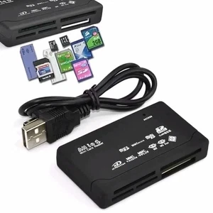 Memory Card Reader All in One USB Adapter SD SDHC Mini Micro M2 MMC XD CF MS - Picture 1 of 6