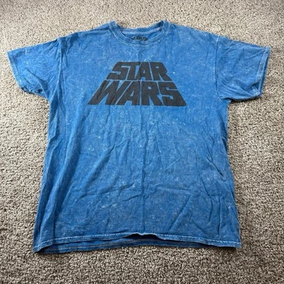 Star Wars T Shirt Mens Medium Tie Dye Faded Logo Graphic Vintage Look Classic - Image 1 of 4
