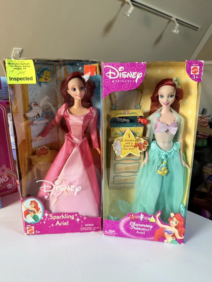 Lote Muñeca Ariel Mattel Vintage 2001 Brillante Ariel y Encantadora Princesa Ariel  Foto 1 de 1