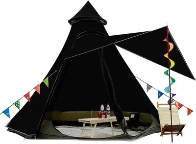 Tienda de campaña portátil domo 5-6 personas 4 estaciones a prueba de agua y viento anti-UV 12x10x8 Foto 1 de 4