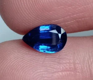 Royal Blue Color Kyanite Pear Shape Earth Mine Loose Gemstone 1.95 Cts - Picture 1 of 4