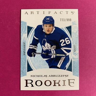 🐶 2022-23 Upper Deck Artifacts Rookies /999 Nicholas Abruzzese #173 Rookie - Image 1 of 2