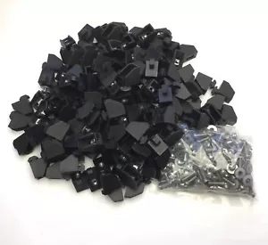 Lot of 250 Maytec 1.64.2E3M6.2 Black PA-GF Mounting Blocks E w/ Washers & Screws - Picture 1 of 5