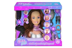 NEW Doll Head Styling Set | Beauty Fashion Girls Dolls Model Toys | ihartTOYS - Picture 1 of 1