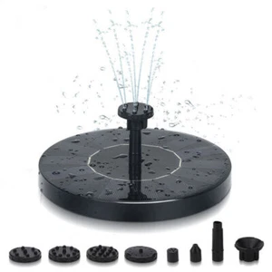 SolarPumpe Teichpumpe solar springbrunnen 1.5W Gartenteich TAUCHPUMPE Brunnen - Bild 1 von 11