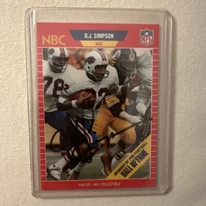 OJ Simpson Signed 1989 NBC Trading Card - Picture 1 of 5