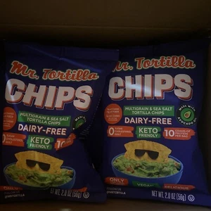 Mr. Tortilla Keto Chips - Dairy Free Tortilla Chips 2 oz Bags, 8-Pack - Picture 1 of 1