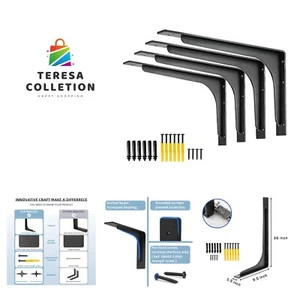 16inch x 9.5inch shelf brackets,L Shelf Bracket, die-cast formation,vertical ... - Picture 1 of 7