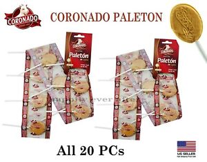 CORONADO PALETON/ Mexican Goat's Milk Candy Lollipops - 20 PCs *US SELLER*
