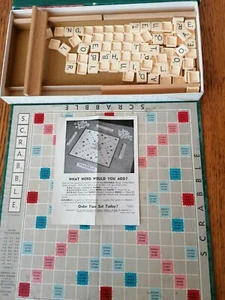 VINTAGE 50'S SCRABBLE COMPLETE - Picture 1 of 4