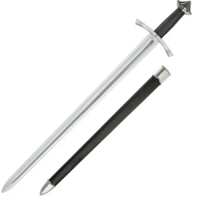 Espada Norman Cold Steel con hoja de acero al carbono de 30" mango de cuero vaina de madera Foto 1 de 3