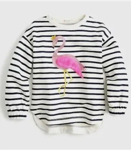 Crewcuts Girls 14 Sweatshirt Grace Flamingo Striped Tunic WORN ONCE - Picture 1 of 8
