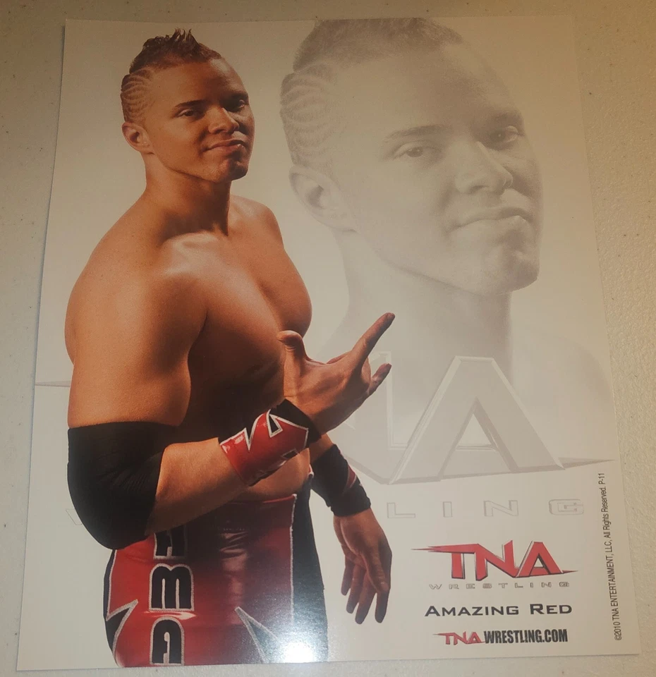 TNA реслинг удивительный красный промо фото удара WWE WWF NXT AEW ROH NWA - Изображение 1 из 1