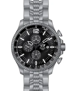 Cavadini Flieger Herrenuhr Massiv Titan Chronograph Japan Miyota 10Bar CV-1604T - Picture 1 of 2