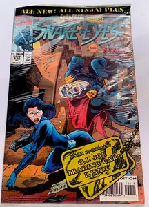 GI JOE # 138 MARVEL COMICS APRIL 1993 SNAKE EYES & NINJA FORCE NEW POLYBAGGED 😎 - Picture 1 of 7