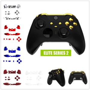 For Xbox One Elite 2 Controller Replacement Custom Buttons - Chrome & Soft Touch - Picture 1 of 43