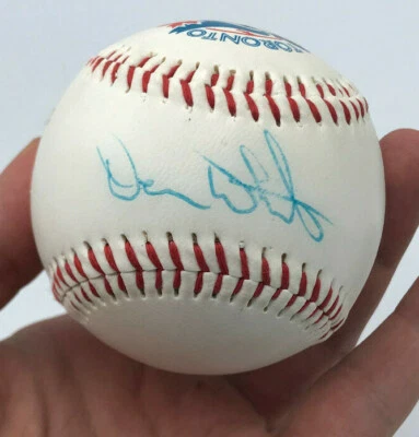 DEVON WHITE Toronto Blue Jays SIGNED AUTOGRAPH BASEBALL MLB 1988 Baseball - Imagem 1 de 4