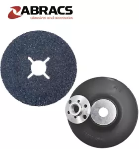 ABRACS® Schleifscheibe Faserscheiben - Zirkonium - 100, 115, - P24 P36 P60 Körnung - Bild 1 von 8