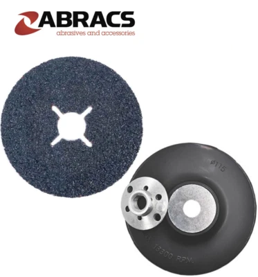 ABRACS® Sanding Disc Fibre Discs - Zirconium - 100, 115, - P24 P36 P60 Grit