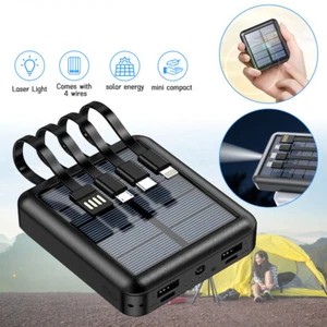 20000mAh USB Portable Charger Solar Power Bank External Battery Pack w/LED Light - Picture 1 of 12