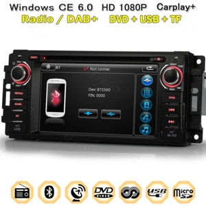 GPS Navi DVD HD Autoradio Bluetooth SD Für Jeep Compass Caliber Wrangler Journey - Bild 1 von 14