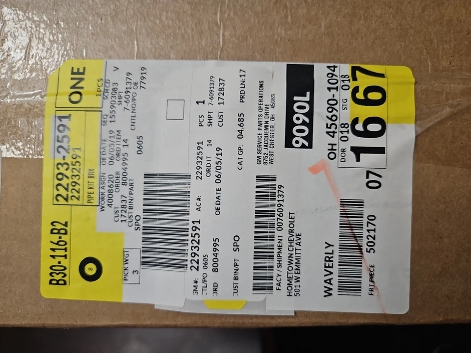 22932591 Línea de freno OEM para Chevy Chevrolet Tahoe GMC Yukon Cadillac Escalade Foto 1 de 1