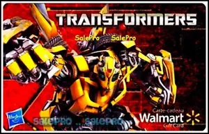 WALMART TRANSFORMERS by HASBRO FIGURINES WARIORS ENG/FR COLLECTIBLE GIFT CARD - Picture 1 of 2