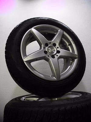 4 Winterreifen 215 60 R17 Mercedes GLA Klasse W156 17" Alufelgen Winterräder - Bild 1 von 4