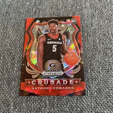 Anthony Edwards Panini Prizm draft pick rookie Crusade cracked ice Panini 81