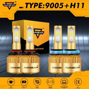 Combo faros LED 4 bombillas 6500 k para Chevy Colorado 2015-2024 AUXBEAM 9005+H11 - Imagen 1 de 12