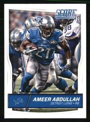 Ameer Abdullah 2016 Score #108 FOOTBALL Card - Image 1 of 2