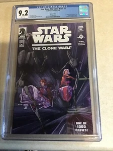 Star Wars The Clone Wars # 1 DH 100 Variant CGC 9.2 First Ahsoka Tano - Picture 1 of 1