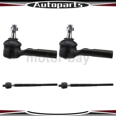 Extremo de barra de amarre interior exterior 4 piezas para Chrysler Town & Country 2005 2006 2007 Foto 1 de 4