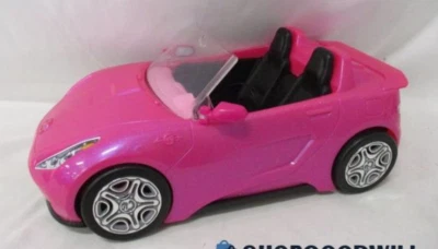 Barbie Glam Coche Convertible Rosa Brillo Dos Asientos Vehículo Mattel Niñas Foto 1 de 4