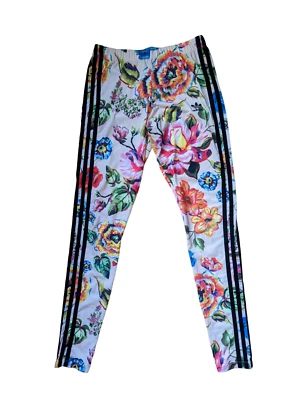 Adidas Originals Leggings Womens Size 10/M Florea Floral Pattern Multicoloured - Image 1 of 4