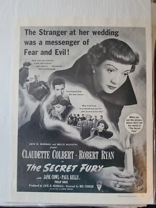 1950 Magazine Movie Ad  "The Secret Fury" - Picture 1 of 2