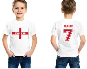 Personalised Football T-shirts with Your name and Number Birthday Party Kids - Picture 1 of 1
