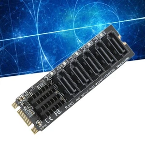Convert Adapter Card M.2 NGFF B‑KEY To 5 Port 6Gbps Stable Operation Ex Hot - Afbeelding 1 van 24