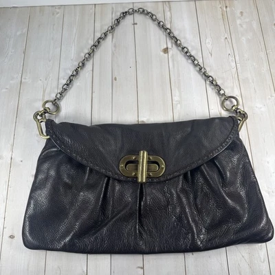 ✅ Carla Mancini Amy Marrón Cartera Pequeño Bolso sin asas Bolso de hombro Correa de cadena desmontable Foto 1 de 4