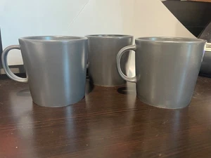IKEA Dinera Gray Mug Coffee Cup 15199 Ceramic Set of Three - Picture 1 of 3