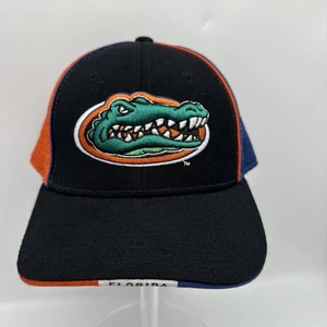 University of Florida Alligatoren Zephyr Kappe Größe 7 -1/4 eng anliegende Mütze blau orange - Bild 1 von 10