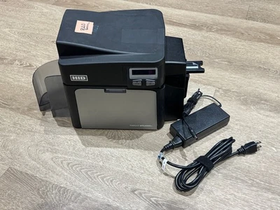 HID Fargo DTC4250e ID Card Printer w Power Supply Untested As Is Parts Repair - Image 1 of 4