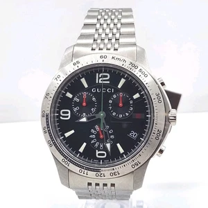 Reloj cronógrafo Gucci Timeless 126.2 para hombre hecho en Suiza acero inoxidable  - Imagen 1 de 8