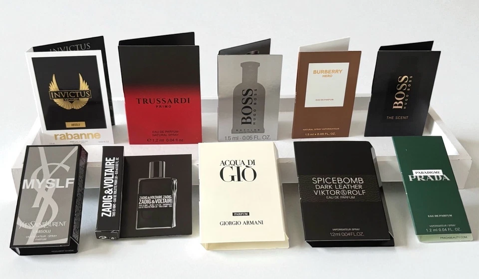 10 Herren Düfte NEU Parfum Adventskalender Prada Yves Saint Laurent Rabanne - Bild 1 von 1
