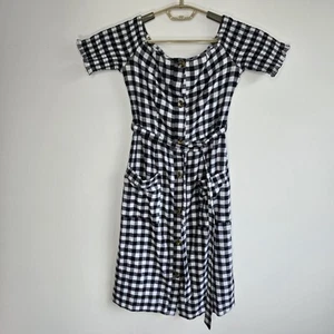 Target Sz 6 Women's Gingham Dress 100% Cotton BNWOT - Picture 1 of 10