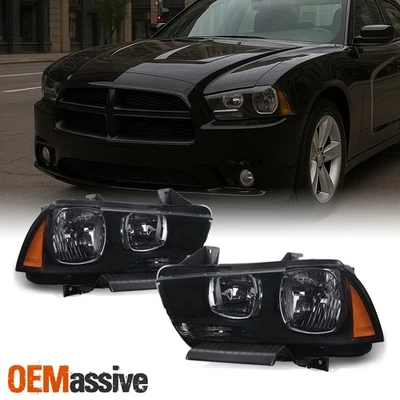 Repuesto faros ahumados negros Fit 2011-2014 Dodge Charger R/T SE SRT8 Foto 1 de 4