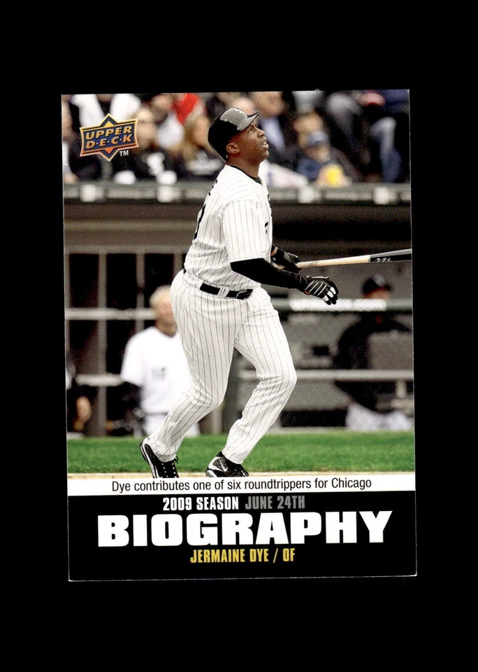 2010 Upper Deck Season Biography #SB-98 Jermaine Dye Chicago White Sox - Image 1 of 2