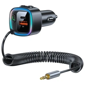 Bluetooth 5.4 Car Adapter Aux, Wireless Transmitter for Car with 3.5mm Auxili... - Picture 1 of 6