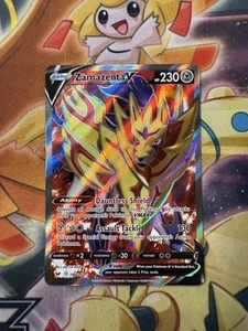 Zamazenta V - 196/202 - Pokemon Sword & Shield Base Set Full Art Rare Card NM - Picture 1 of 2