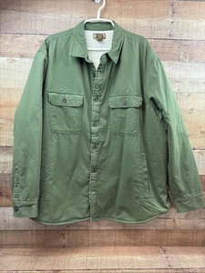 The Foundry Supply Co. Shacket Sherpa gefüttert grün Hemdjacke Herren 3XL - Bild 1 von 8